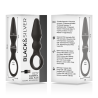 BLACKandSILVER - OZZY POTENTE VIBRADOR PLUG ANAL SILICONA