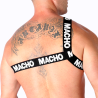 MACHO - ARNÉS ROMANO BLANCO S-M