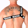 MACHO - ARNÉS ROMANO BLANCO S-M