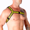 MACHO - ARNÉS ROMANO BLANCO S-M