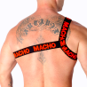 MACHO - ARNÉS ROMANO BLANCO S-M