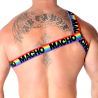 MACHO - ARNÉS ROMANO BLANCO S-M