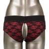 CALEXOTICS - SCANDAL SET DE BRAGUITAS SIN ENTREPIERNAS CON DILDO TALLA S-M