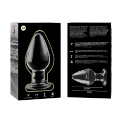 NEBULA SERIES BY IBIZA - MODELO 3 PLUG CRISTAL TRANSPARENTE 11 CM -O- 5 CM