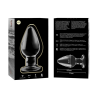 NEBULA SERIES BY IBIZA - MODELO 3 PLUG CRISTAL TRANSPARENTE 11 CM -O- 5 CM