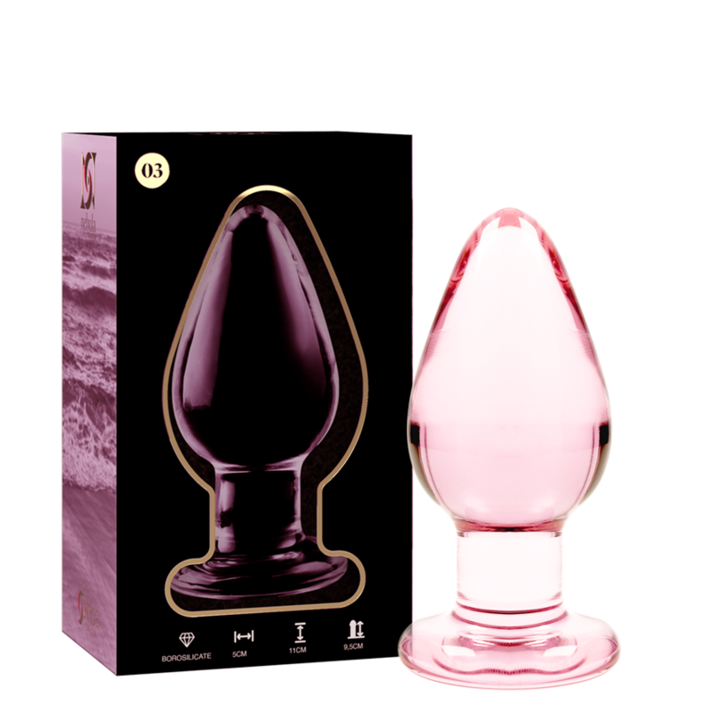 NEBULA SERIES BY IBIZA - MODELO 3 PLUG CRISTAL TRANSPARENTE 11 CM -O- 5 CM