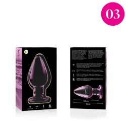NEBULA SERIES BY IBIZA - MODELO 3 PLUG CRISTAL TRANSPARENTE 11 CM -O- 5 CM