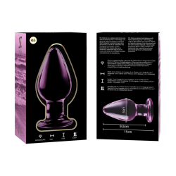 NEBULA SERIES BY IBIZA - MODELO 3 PLUG CRISTAL TRANSPARENTE 11 CM -O- 5 CM
