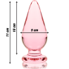 NEBULA SERIES BY IBIZA - MODELO 4 PLUG CRISTAL TRANSPARENTE 11 CM -O- 5 CM