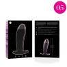 NEBULA SERIES BY IBIZA - MODELO 5 PLUG CRISTAL TRANSPARENTE 12.5 CM -O- 3.5 CM
