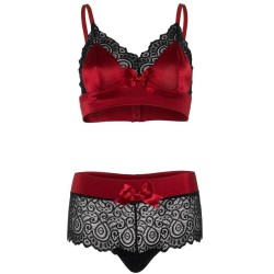 LEG AVENUE - SET DOS PIEZAS ROJO Y NEGRO L-XL