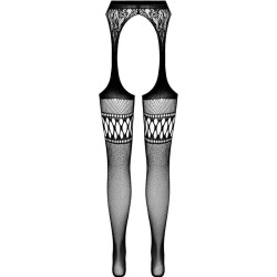 PASSION - S026 MEDIAS CON LIGUERO NEGRO TALLA ÚNICA