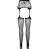 PASSION - S028 MEDIAS CON LIGUERO NEGRO TALLA ÚNICA