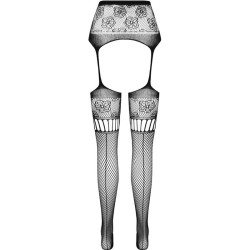 PASSION - S030 MEDIAS CON LIGUERO NEGRO TALLA ÚNICA