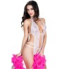 CHILIROSE - CR 3507 BODY CROTCHLESS NEGRO S-M