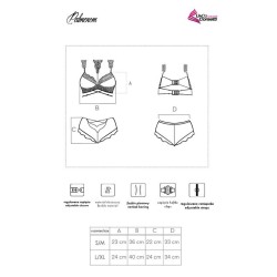 LIVCO CORSETTI FASHION - PALMENOM LC 90614 SUJETADOR PANTY NEGRO S-M