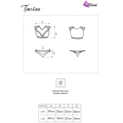 LIVCO CORSETTI FASHION - TIMOSAN LC 90631 SUJETADOR PANTY NEGRO S-M