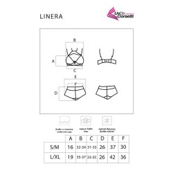 LIVCO CORSETTI FASHION - LINERA FOR THE SENSES COLLECTION SUJETADOR PANTY NEGRO S-M