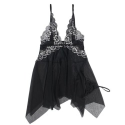 SUBBLIME - BABYDOLL TELA TUL PECHO ENCAJE S-M