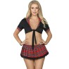 SUBBLIME - DISFRAZ DE COLEGIALA SEXY CON TOP S-M
