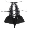 SUBBLIME - TEDDY CUELLO HALTER ESPALDA DESCUBIERTA ENCAJE NEGRO S-M