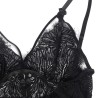 SUBBLIME - BABYDOLL CON TIRANTES AJUSTABLES DE ENCAJE NEGRO S-M