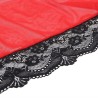 SUBBLIME - BATA TELA TRANSPARENTE DETALLE ENCAJE ROJO S-M
