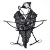 SUBBLIME - DISFRAZ POLICIA BODY ENCAJE NEGRO S-M