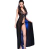 CHILIROSE - CR 3275 BABYDOLL LARGO and TANGA NEGRO S-M
