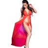 CHILIROSE - CR 3275 BABYDOLL LARGO and TANGA NEGRO S-M