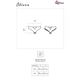 LIVCO CORSETTI FASHION - OKSURIN PANTY CROTCHLESS NEGRO S-M