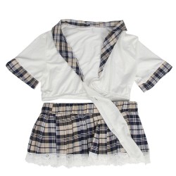 SUBBLIME - DISFRAZ DE COLEGIALA SEXY TOP Y FALDA S-M