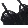 SUBBLIME - TEDDY CON LIGUERO DETALLE TIRAS PECHO NEGRO S-M