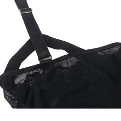 SUBBLIME - TEDDY CON LIGUERO DETALLE TIRAS PECHO NEGRO S-M