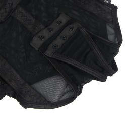 SUBBLIME - TEDDY CON LIGUERO DETALLE TIRAS PECHO NEGRO S-M
