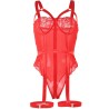 SUBBLIME - TEDDY CON LIGUERO DETALLE TIRAS PECHO ROJO S-M