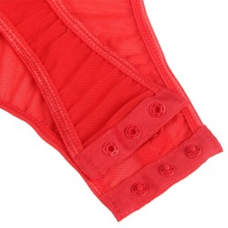 SUBBLIME - TEDDY CON LIGUERO DETALLE TIRAS PECHO ROJO S-M