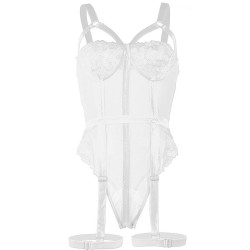 SUBBLIME - TEDDY CON LIGUERO DETALLE TIRAS PECHO BLANCO S-M