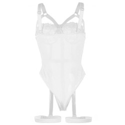 SUBBLIME - TEDDY CON LIGUERO DETALLE TIRAS PECHO BLANCO S-M