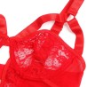 SUBBLIME - TEDDY CON LIGA DETALLE ENCAJE Y TIRAS ROJO S-M
