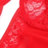 SUBBLIME - TEDDY CON LIGA DETALLE ENCAJE Y TIRAS ROJO S-M