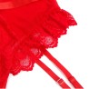 SUBBLIME - TEDDY CON LIGA DETALLE ENCAJE Y TIRAS ROJO S-M