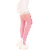 LEG AVENUE - MEDIAS CON ABERTURAS CORAZON and LAZOS ROSA