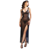 CHILIROSE - CR 4723 BABYDOLL LARGO and TANGA NEGRO S