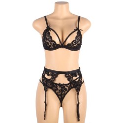 SUBBLIME - SET 3 PIEZAS SUJETADOR LIGUERO TANGA S-M