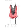 PASSION - PEONIA CORSET EROTIC LINE ROJO S-M