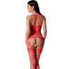 PASSION - BS095 BODYSTOCKING NEGRO TALLA ÚNICA