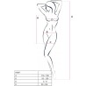PASSION - BS097 BODYSTOCKING NEGRO TALLA ÚNICA