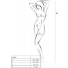PASSION - BS098 BODYSTOCKING NEGRO TALLA ÚNICA