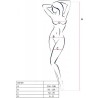 PASSION - BS100 BODYSTOCKING NEGRO TALLA ÚNICA